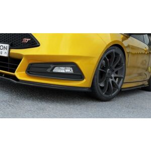 Maxton Design Front Ansatz V.1 / V1 für Ford Focus ST Mk3 FL schwarz Hochglanz