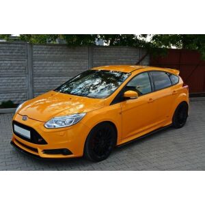 Maxton Design Front Ansatz V.2 / V2 für Ford Focus ST Mk3 schwarz Hochglanz