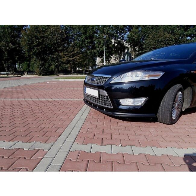 Maxton Design Front Ansatz für FORD MONDEO MK4 vor Facelift schwarz Hochglanz