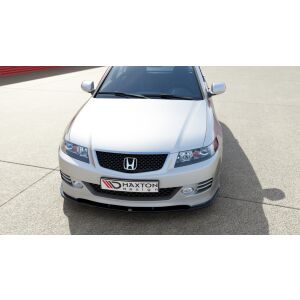 Maxton Design Front Ansatz für HONDA ACCORD VII TYPE-S schwarz Hochglanz