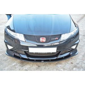 Maxton Design Front Ansatz für HONDA CIVIC VIII TYPE R GP schwarz Hochglanz