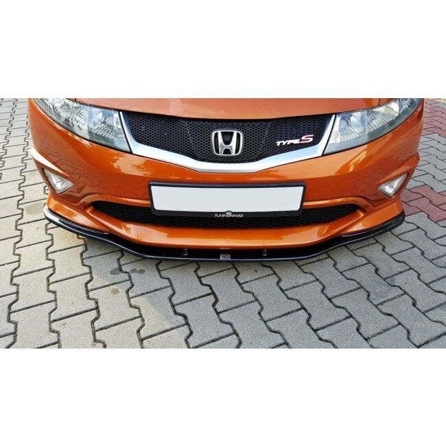 Maxton Design Front Ansatz für HONDA CIVIC VIII TYPE S/R schwarz Hochglanz