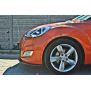 Maxton Design Front Ansatz für Hyundai Veloster schwarz Hochglanz