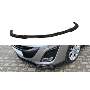 Maxton Design Front Ansatz für MAZDA 3 MK2 SPORT (vor Facelift) schwarz Hochglanz