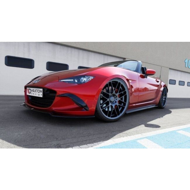 Maxton Design Front Ansatz für V.2 / V2 Mazda MX-5 IV schwarz Hochglanz