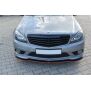 Maxton Design Front Ansatz für Mercedes C W204 AMG-Line (vor Facelift) schwarz Hochglanz