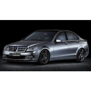 Maxton Design Front Ansatz für MERCEDES C-KLASSE W204 VORFACELIFT schwarz Hochglanz