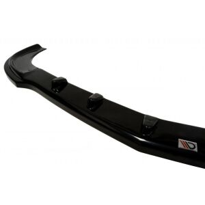 Maxton Design Front Ansatz für MERCEDES CLK W209 (FÜR ME-CLK-209-AMG204-F1 STOßSTANGE) schwarz Hochglanz