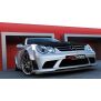 Maxton Design Front Ansatz für MERCEDES CLK W209 (FÜR ME-CLK-209-BLACK-F1 STOßSTANGE) schwarz Hochglanz