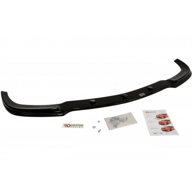 Maxton Design Front Ansatz für MERCEDES CLK W209 Facelift FÜR Serie schwarz Hochglanz
