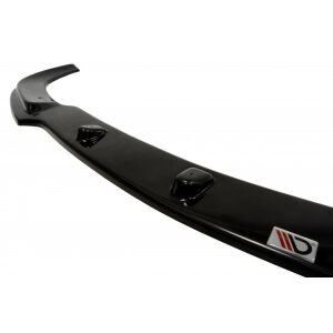 Maxton Design Front Ansatz für MERCEDES CLK W209 Facelift FÜR Serie schwarz Hochglanz