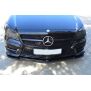 Maxton Design Front Ansatz für MERCEDES CLS C218 AMG LINE schwarz Hochglanz