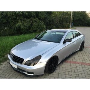 Maxton Design Front Ansatz für MERCEDES CLS C219 Serie schwarz Hochglanz