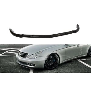 Maxton Design Front Ansatz für MERCEDES CLS C219 Serie schwarz Hochglanz