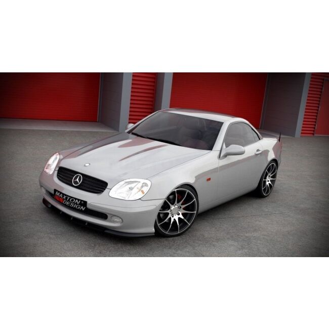 Maxton Design Front Ansatz für MERCEDES SLK R170 schwarz Hochglanz