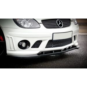 Maxton Design Front Ansatz für MERCEDES SLK R170 FÜR AMG 204 STOßSTANGE schwarz Hochglanz