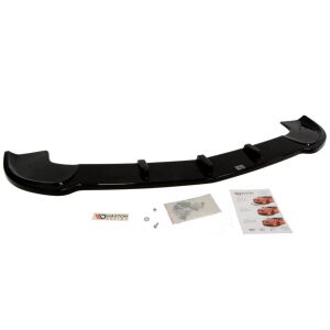 Maxton Design Front Ansatz für MERCEDES SLK R171 (FÜR ME-SLK-R171-AMG204-F1) schwarz Hochglanz