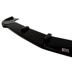 Maxton Design Front Ansatz für MERCEDES SLK R171 (FÜR ME-SLK-R171-AMG204-F1) schwarz Hochglanz