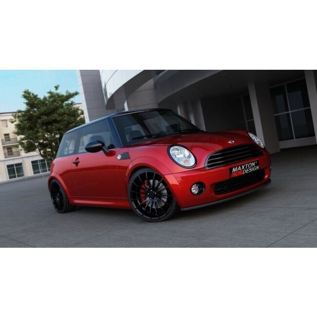 Maxton Design Front Ansatz für MINI COOPER schwarz Hochglanz