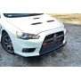 Maxton Design Front Ansatz V.1 / V1 für Mitsubishi Lancer Evo X schwarz Hochglanz