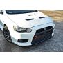 Maxton Design Front Ansatz V.2 / V2 für Mitsubishi Lancer Evo X schwarz Hochglanz