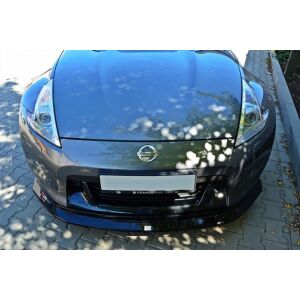 Maxton Design Front Ansatz für Nissan 370Z schwarz Hochglanz