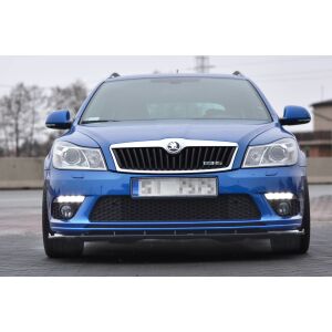 Maxton Design Front Ansatz V.1 / V1 für Skoda Octavia RS Mk2 FL schwarz Hochglanz