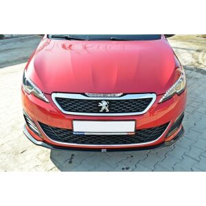 Maxton Design Front Ansatz für V.1 / V1 PEUGEOT 308 II GTI schwarz Hochglanz