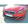 Maxton Design Front Ansatz für V.1 / V1 PEUGEOT 308 II GTI schwarz Hochglanz