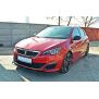 Maxton Design Front Ansatz für V.1 / V1 PEUGEOT 308 II GTI schwarz Hochglanz
