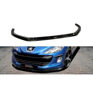 Maxton Design Front Ansatz für PEUGEOT 308 vor Facelift schwarz Hochglanz