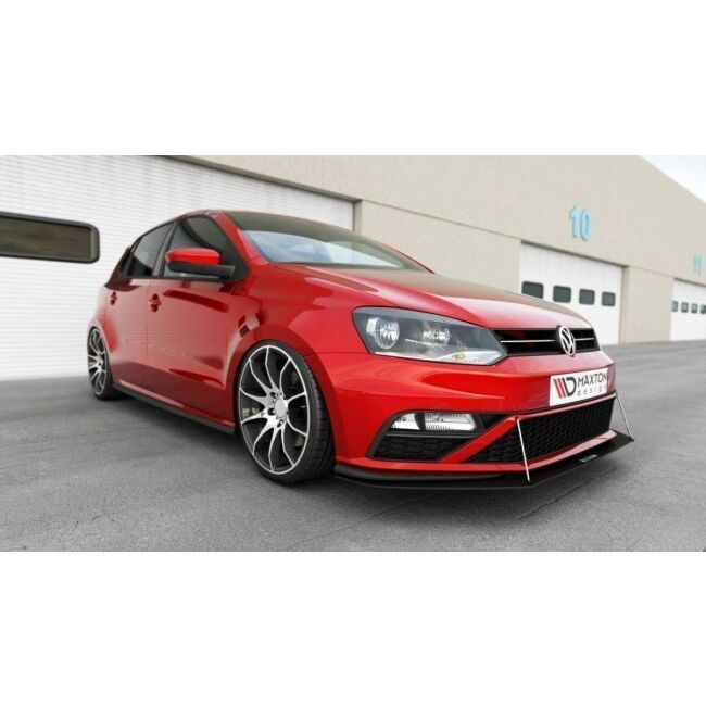Maxton Design Racing Front Ansatz für VW POLO MK5 GTI Facelift