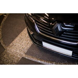 Maxton Design Front Ansatz für RENAULT TALISMAN V.1 / V1 schwarz Hochglanz