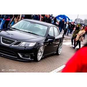 Maxton Design Front Ansatz für SAAB 9-3 TURBO X schwarz Hochglanz