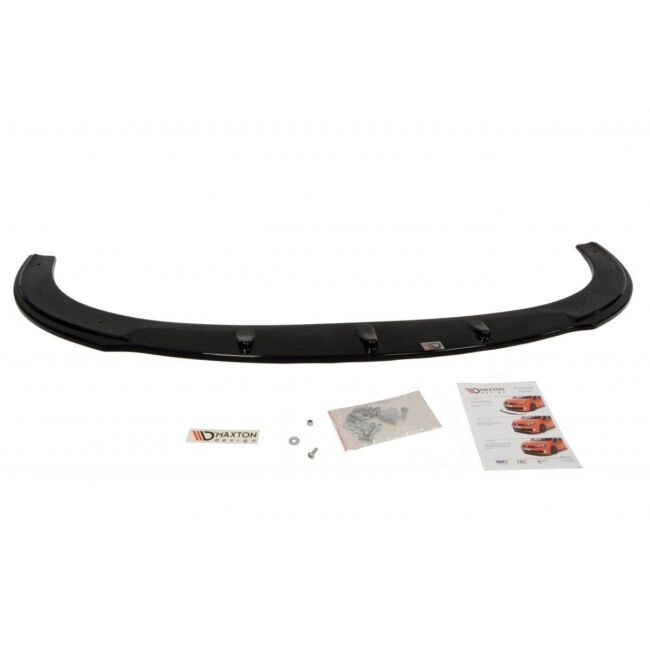Maxton Design Front Ansatz für SEAT IBIZA IV CUPRA(6J) vor Facelift schwarz Hochglanz