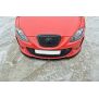 Maxton Design Front Ansatz für SEAT LEON MK2 MS DESIGN schwarz Hochglanz
