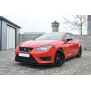 Maxton Design Front Ansatz für SEAT LEON III CUPRA / FR schwarz Hochglanz