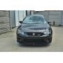 Maxton Design Front Ansatz für SEAT LEON III CUPRA / FR schwarz Hochglanz