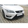 Maxton Design Front Ansatz für SEAT LEON III CUPRA / FR schwarz Hochglanz