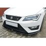 Maxton Design Front Ansatz für SEAT LEON III CUPRA / FR schwarz Hochglanz