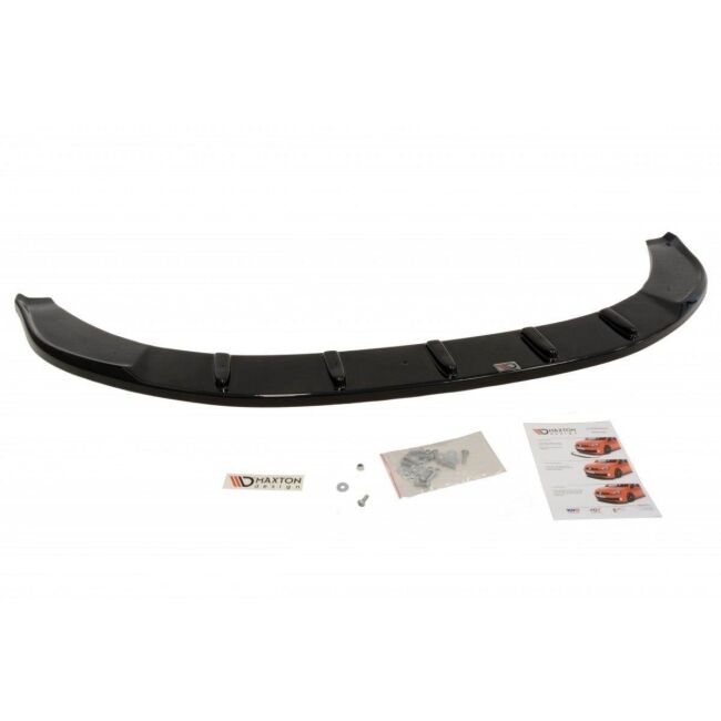 Maxton Design Front Ansatz für Skoda Superb Mk2 (Fur Sport Frontansatz) schwarz Hochglanz