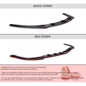 Maxton Design Front Ansatz für V.1 / V1 Subaru Impreza WRX STI 2009-2011 schwarz Hochglanz