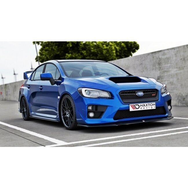 Maxton Design Front Ansatz für Subaru Impreza MK4 WRX STI V.1 / V1 schwarz Hochglanz