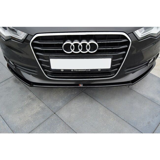 Maxton Design Front Ansatz V.1 / V1 für Audi A6 C7 schwarz Hochglanz