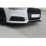 Maxton Design Front Ansatz V.1 / V1 für Audi A6 C7 S-line/ S6 C7 Facelift schwarz Hochglanz