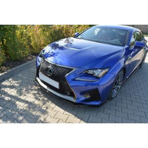 Maxton Design Front Ansatz V.1 / V1 für Lexus RC F schwarz Hochglanz
