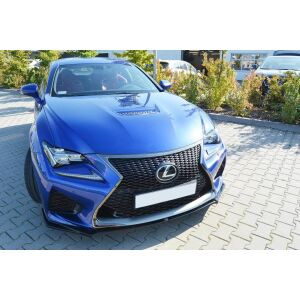 Maxton Design Front Ansatz V.1 / V1 für Lexus RC F schwarz Hochglanz