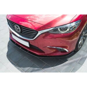 Maxton Design Front Ansatz V.1 / V1 für Mazda 6 GJ (Mk3) Facelift schwarz Hochglanz