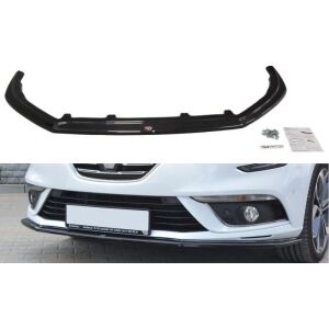 Maxton Design Front Ansatz V.1 / V1 für Renault Megane Mk4 Hatchback schwarz Hochglanz