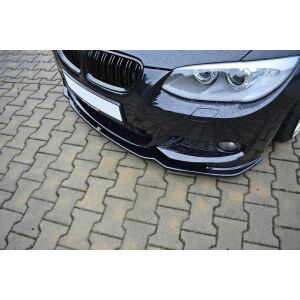 Maxton Design Front Ansatz V.2 / V2 für BMW 3er E92 M Paket FACELIFT schwarz Hochglanz